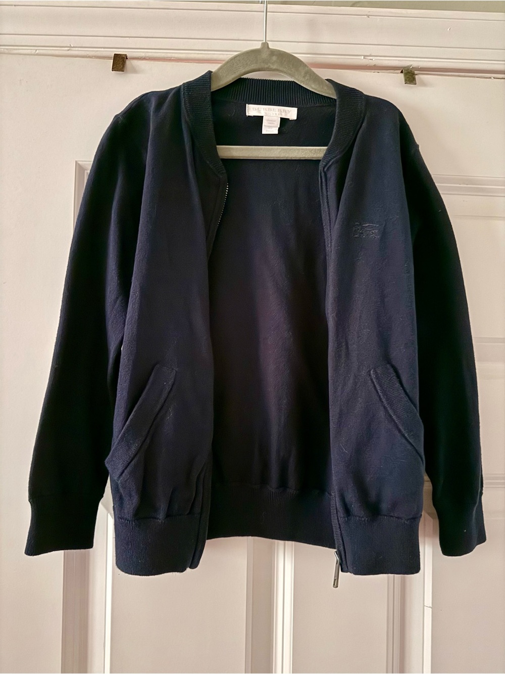 Burberry Navy Zip